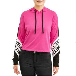 No boundaries pink black and white color block sweatshirt. Size xxl.